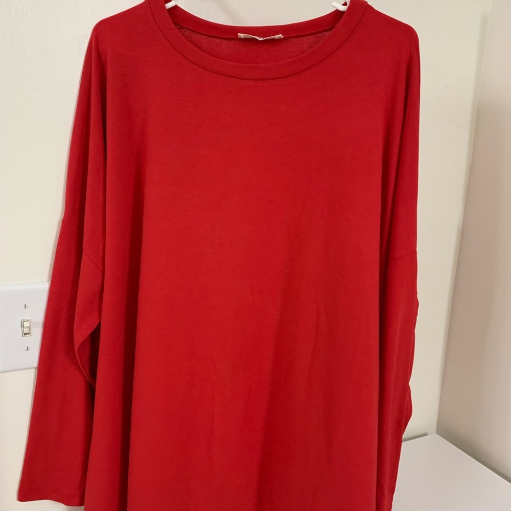 Women’s red tunic from online boutique